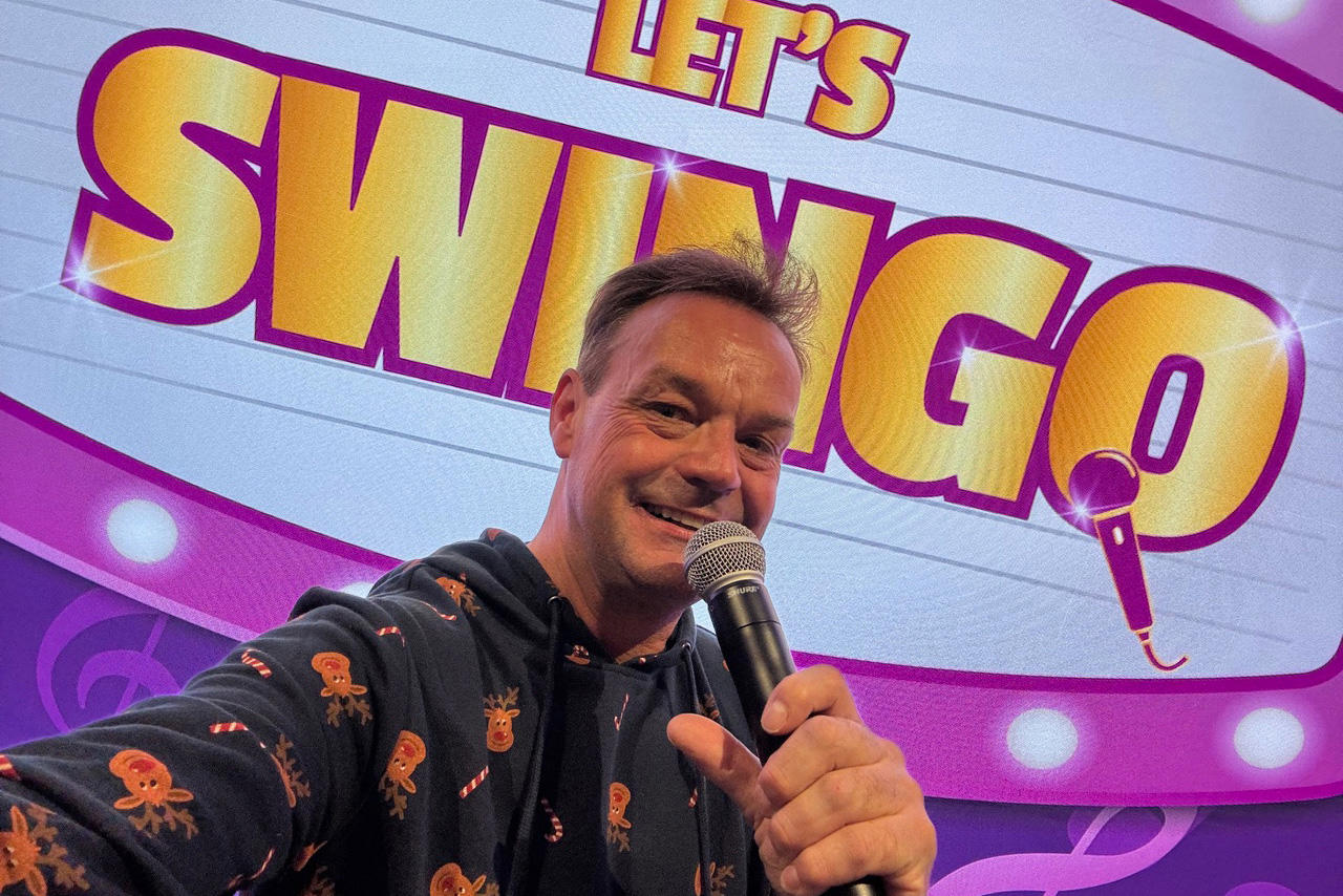 Swingo, Feest DJ Ed, muzikale bingo