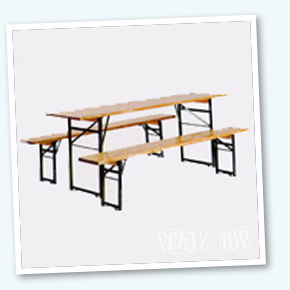 Biertafel en banken